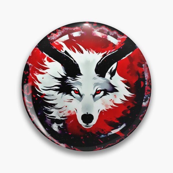 Item preview, Blood Eclipse Wolf – White Demon Moon Art designed and sold by Neer arts.