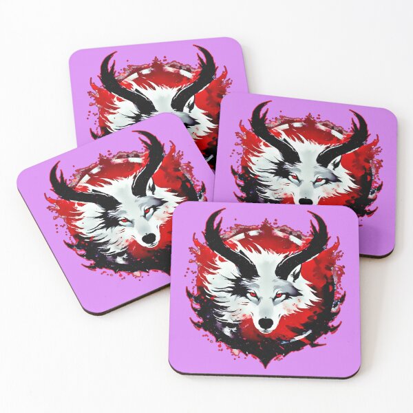 Item preview, Blood Eclipse Wolf – White Demon Moon Art designed and sold by Neer arts.