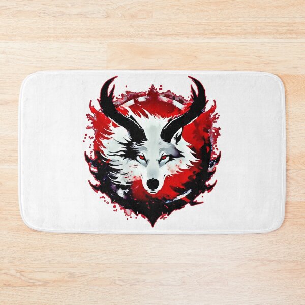Item preview, Blood Eclipse Wolf – White Demon Moon Art designed and sold by Neer arts.