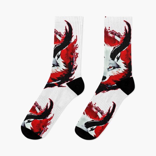 Item preview, Blood Eclipse Wolf – White Demon Moon Art designed and sold by Neer arts.