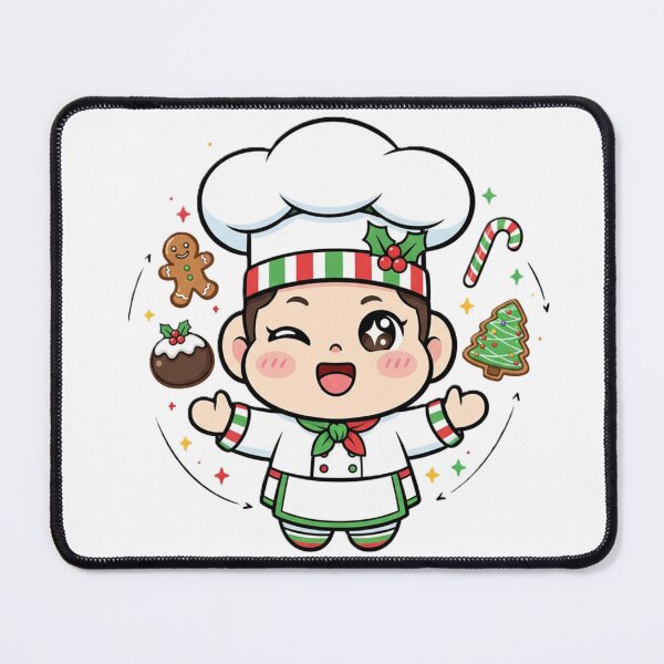 Item preview, Chef Feast Mode Cute Christmas Cooking designed and sold by MuseAI.