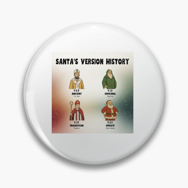 Item preview, SANTA: The Version History (Classic to Future Collection) designed and sold by LoveNLaughterCo.