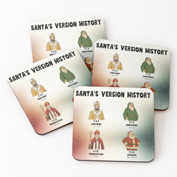 Item preview, SANTA: The Version History (Classic to Future Collection) designed and sold by LoveNLaughterCo.