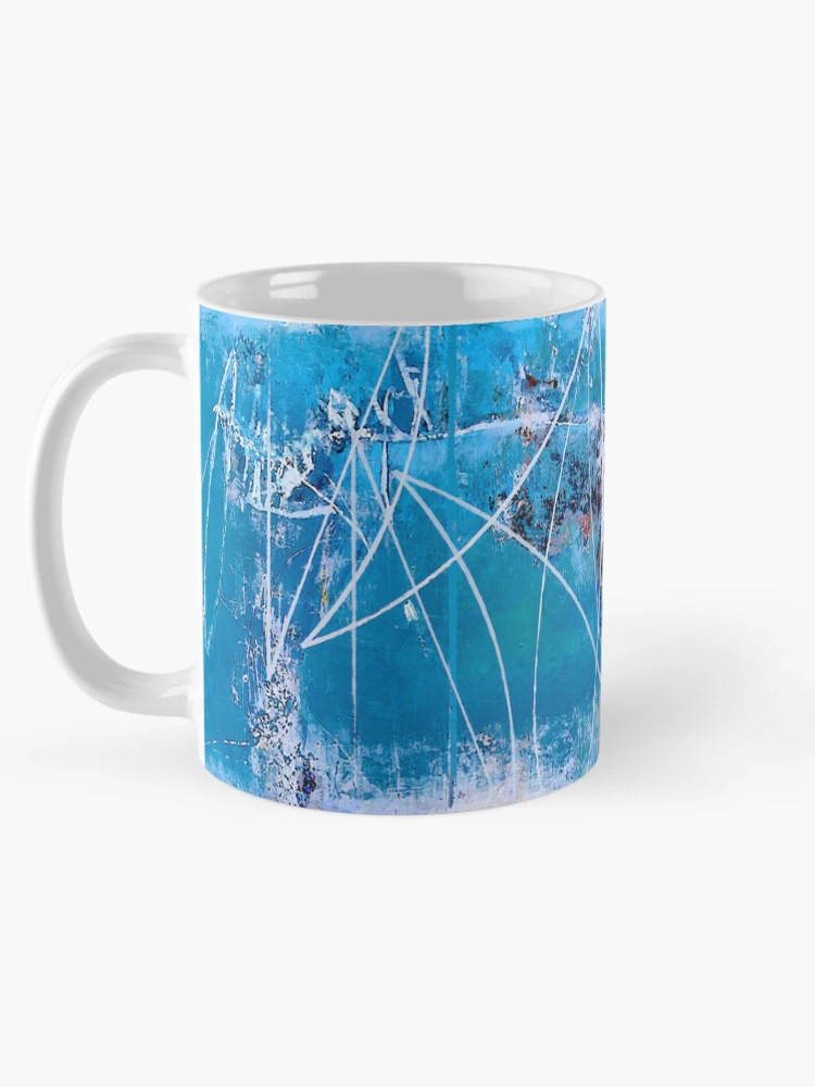 Thumbnail 5 of 6, Coffee Mug, Abstract in Blue  designed and sold by ViaARTfactory.