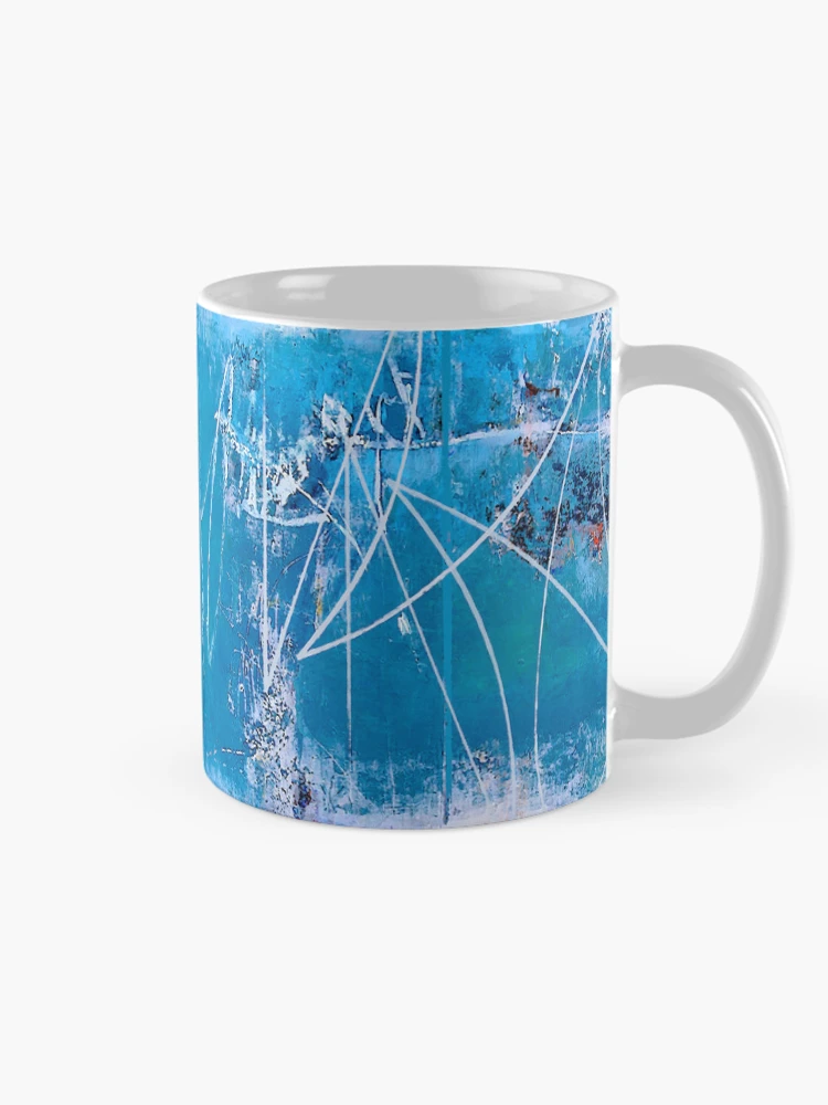 Thumbnail 3 of 6, Coffee Mug, Abstract in Blue  designed and sold by ViaARTfactory.