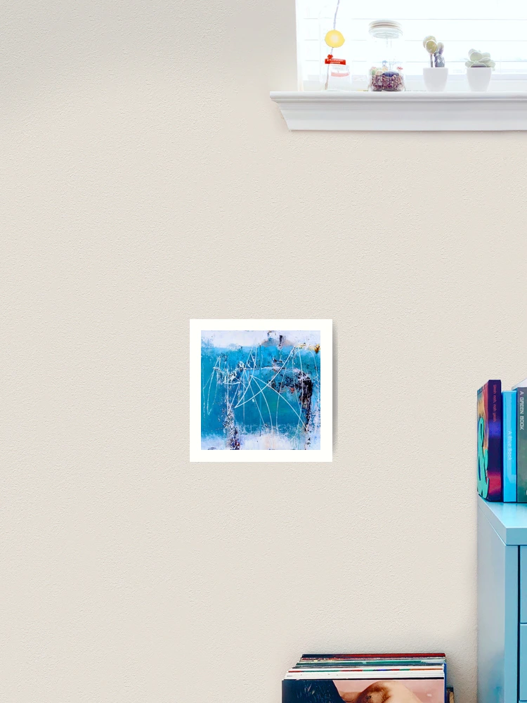 Thumbnail 2 of 3, Art Print, Abstract in Blue  designed and sold by ViaARTfactory.