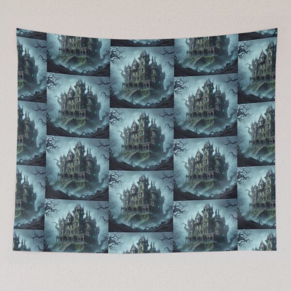 Item preview, Old Spooky Castle designed and sold by Mywaymylife.