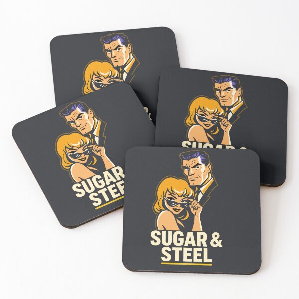 Item preview, Sugar & Steel — Retro Noir Duo Tee designed and sold by Sanctum Icons.