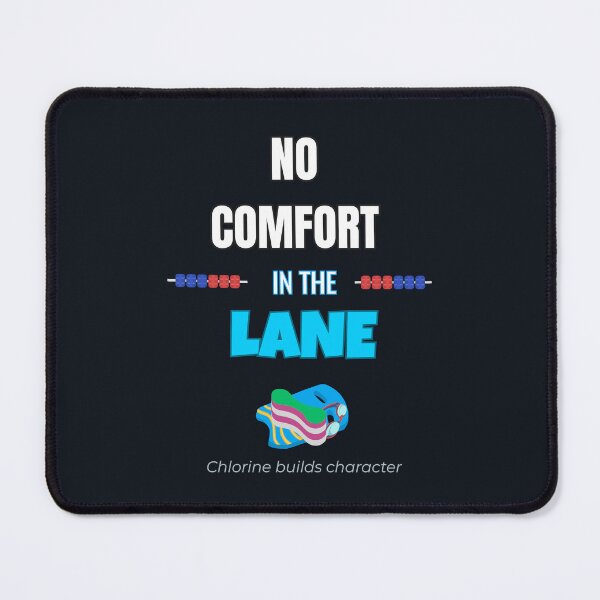 Item preview, No Comfort in the Lane - Swimming Motivation Gift & Apparel for Triathletes and Swimmers designed and sold by endurothreads.