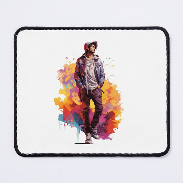 Item preview, Stylish Urban Streetwear Illustration with Abstract Colorful Background designed and sold by Mr Lee.