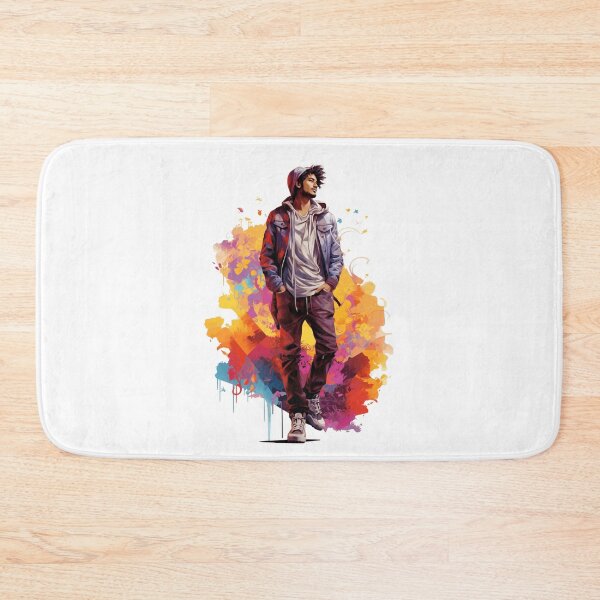 Item preview, Stylish Urban Streetwear Illustration with Abstract Colorful Background designed and sold by Mr Lee.