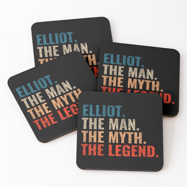 Item preview, Elliot Name Elliot The Man The Myth The Legend Retro 70s distress designed and sold by Teelogic.