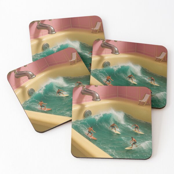 Item preview, surfing in the bathtub, funny thumbnail image designed and sold by Mauswohn.