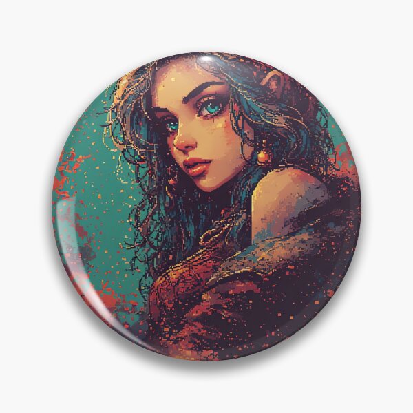 Item preview, Beautiful Retro Art For Woman In pixel Art designed and sold by jimcaza.