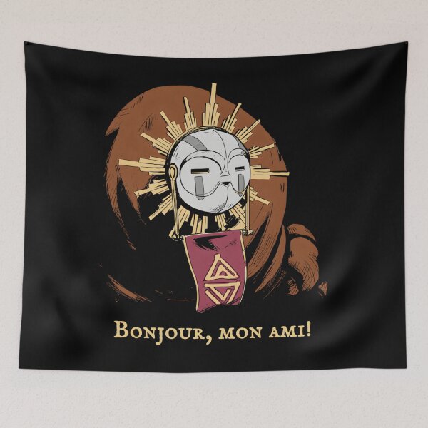 Item preview, Esquie Clair Obscur Expedition 33 Bonjou Mon Ami Vintage 90s Fan Art designed and sold by serqeydoomunf.