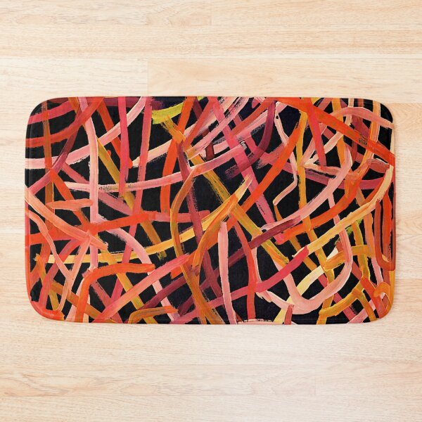 Item preview, Red Lines on Black designed and sold by ViaARTfactory.