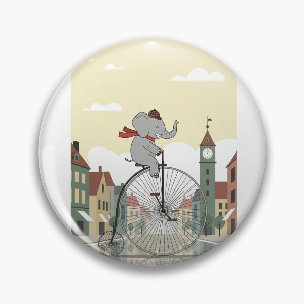 Item preview, Elephant's Grand Penny-Farthing Adventure designed and sold by ElephantVibes.