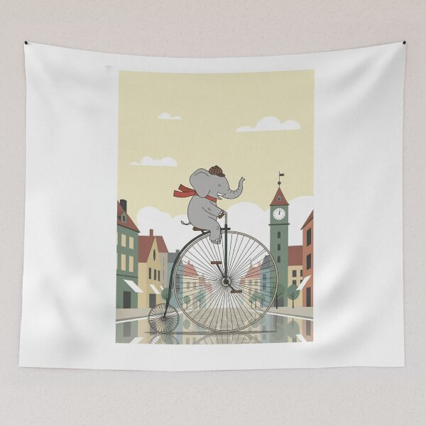Item preview, Elephant's Grand Penny-Farthing Adventure designed and sold by ElephantVibes.
