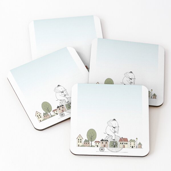 Item preview, Dapper Elephant's Bicycle Adventure designed and sold by ElephantVibes.
