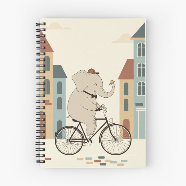 Item preview, Elephant's City Bicycle Adventure designed and sold by ElephantVibes.