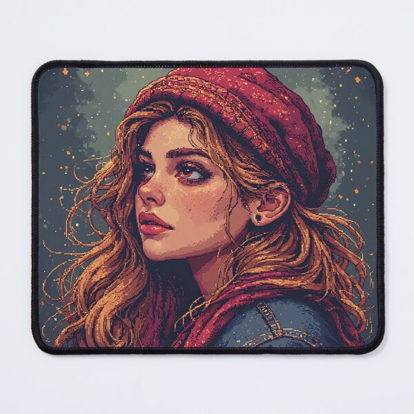 Item preview, Retro Art Beautiful Woman Looking to The sky At Night designed and sold by jimcaza.