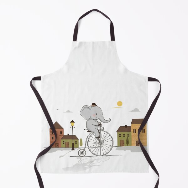 Item preview, Whimsical Elephant Bicycle Adventure designed and sold by ElephantVibes.
