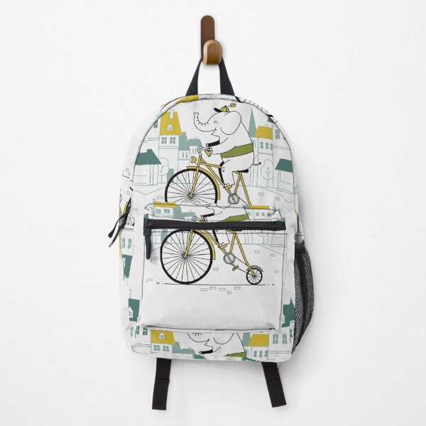 Item preview, Whimsical Cycling Elephant Adventure designed and sold by ElephantVibes.