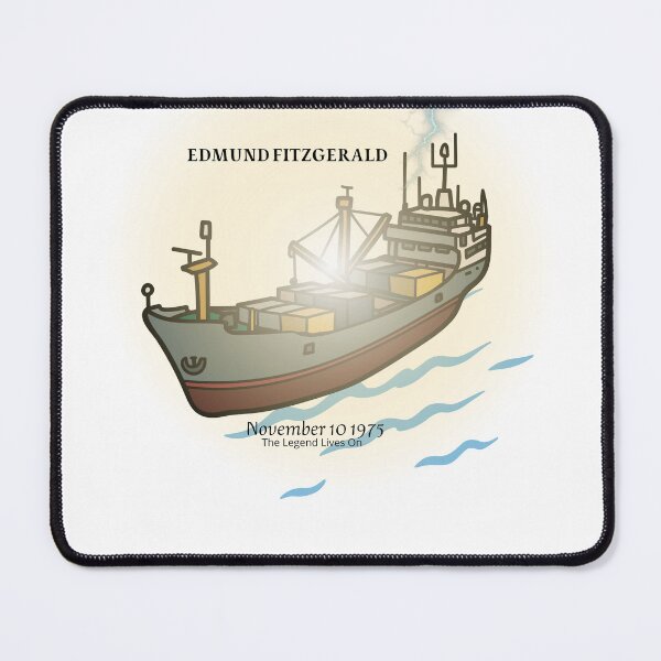 Item preview, The Last Voyage – Edmund Fitzgerald Tribute T-Shirt designed and sold by ArtoraGallery.
