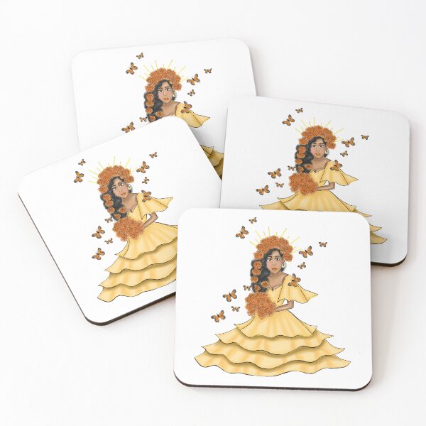 Item preview, Mexican Folk Art, Monarch Butterfly and Marigolds, Day of the Dead Inspired designed and sold by SMillustrations.