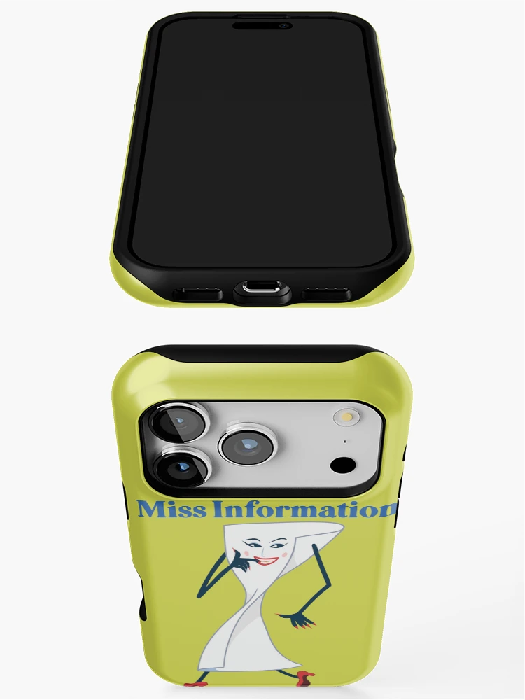 Thumbnail 3 of 4, iPhone Case, Miss Information designed and sold by Minimum-Rage.