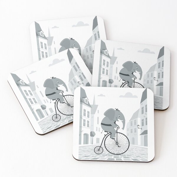 Item preview, Dapper Elephant Penny-Farthing Ride designed and sold by ElephantVibes.