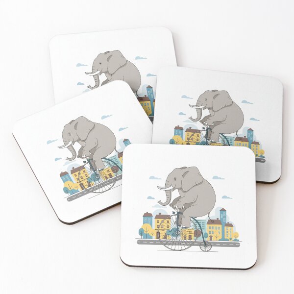 Item preview, Whimsical Elephant City Ride designed and sold by ElephantVibes.