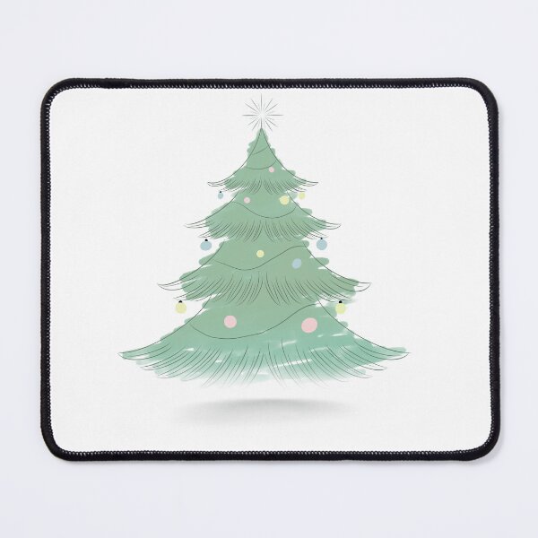 Item preview, Christmas tree with soft pastel green tones designed and sold by MidnightTH.