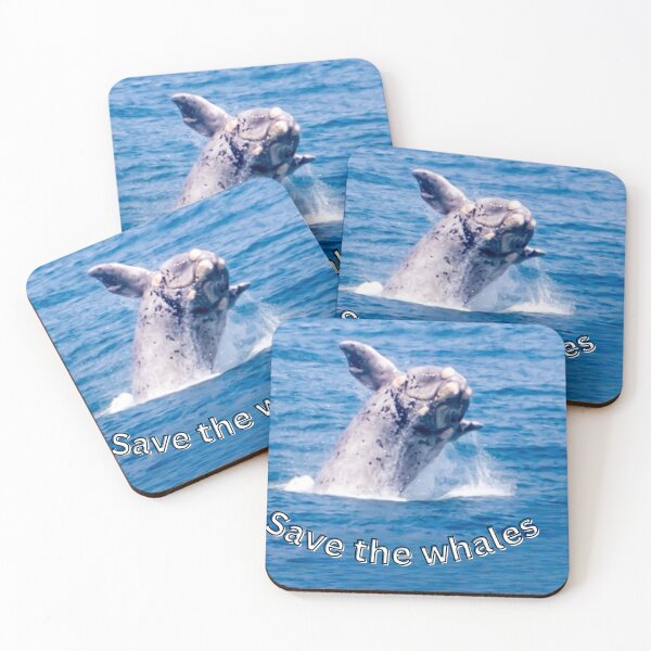 Item preview, Save the Whales - Fascinating nature photo & statement for marine conservation designed and sold by Katja LebenFreude.
