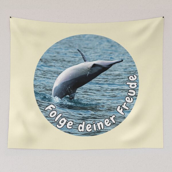 Item preview, Pure joie de vivre – jumping dolphin off Mauritius | Freedom & lightness designed and sold by Katja LebenFreude.