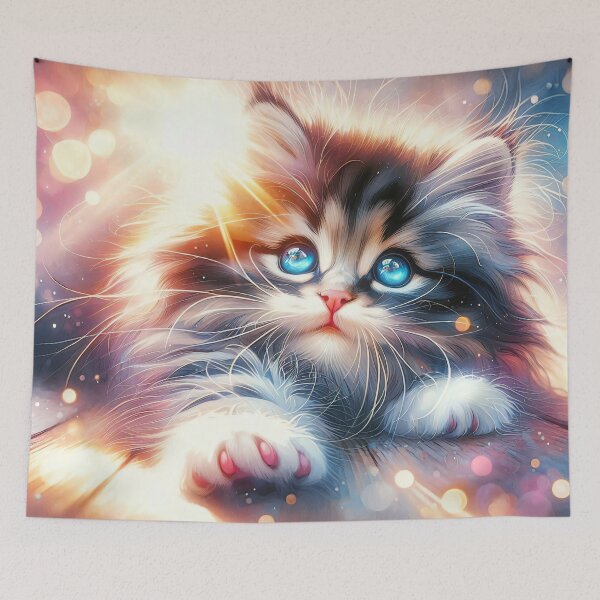 Item preview, Dreamy Blue-Eyed Kitten designed and sold by carolergrif.