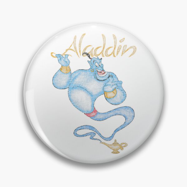 Item preview, Genie Retro Floating Magic – Vintage Blue Spirit Art designed and sold by Talia Isaac.