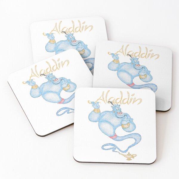 Item preview, Genie Retro Floating Magic – Vintage Blue Spirit Art designed and sold by Talia Isaac.