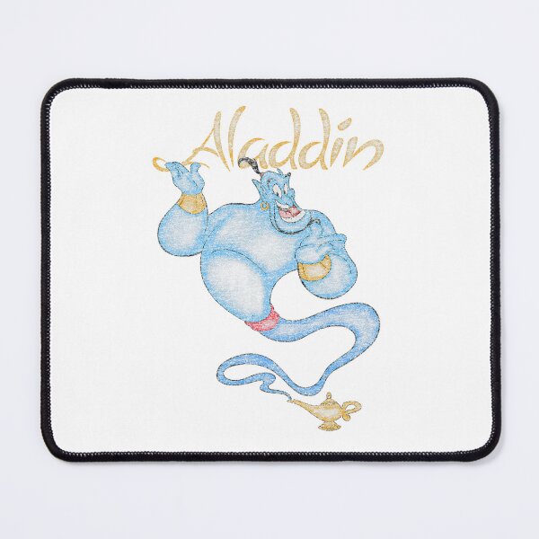 Item preview, Genie Retro Floating Magic – Vintage Blue Spirit Art designed and sold by Talia Isaac.