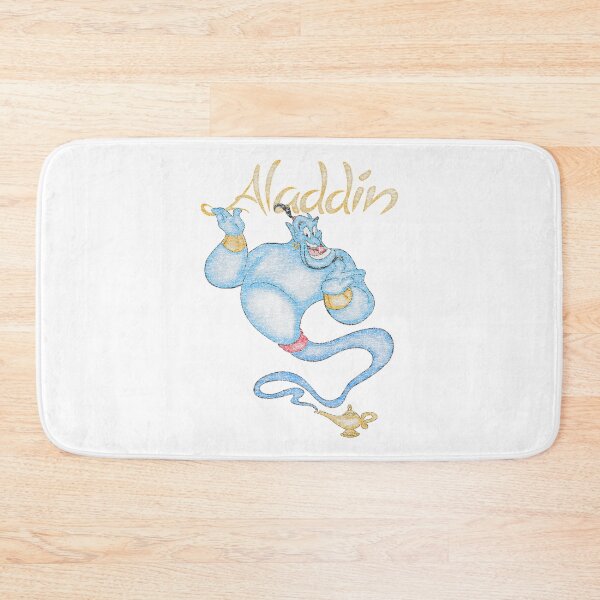 Item preview, Genie Retro Floating Magic – Vintage Blue Spirit Art designed and sold by Talia Isaac.