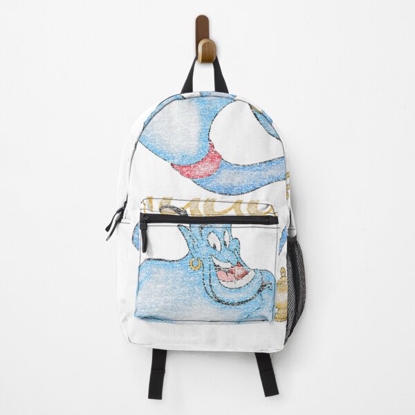 Item preview, Genie Retro Floating Magic – Vintage Blue Spirit Art designed and sold by Talia Isaac.