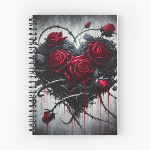 Item preview, Gothic Rose Heart – Dark Romantic Bleeding Roses Art designed and sold by PrintIdeasArt.
