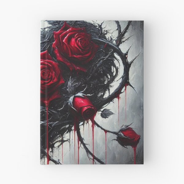 Item preview, Gothic Rose Heart – Dark Romantic Bleeding Roses Art designed and sold by PrintIdeasArt.