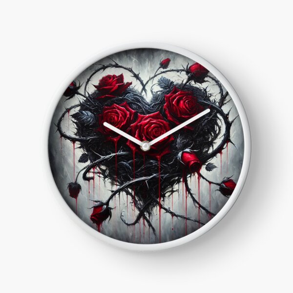 Item preview, Gothic Rose Heart – Dark Romantic Bleeding Roses Art designed and sold by PrintIdeasArt.