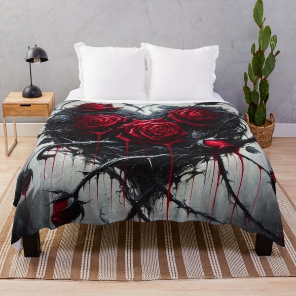 Item preview, Gothic Rose Heart – Dark Romantic Bleeding Roses Art designed and sold by PrintIdeasArt.