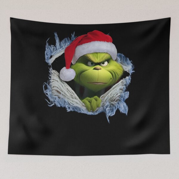 Item preview, Grinch Christmas Peek – Funny Holiday Santa Hat Design designed and sold by Talia Isaac.