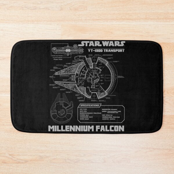 Item preview, Star Wars Millennium Falcon Grey Schematics  designed and sold by Talia Isaac.