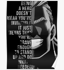 My Hero, All Might Poster