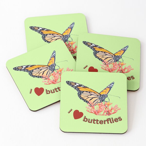 Item preview, Monarch butterflies – I love butterflies | Nature, lightness & joie de vivre designed and sold by Katja LebenFreude.