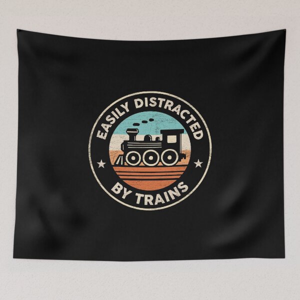 Item preview, Easily Distracted By Trains designed and sold by NQArtist.